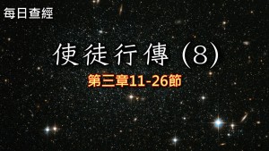 Read more about the article 使徒行傳（8）3:11-26