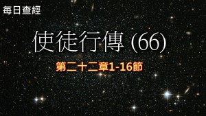 Read more about the article 使徒行傳（66）22:1-16