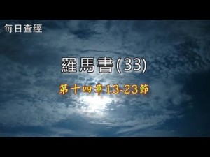 Read more about the article 羅馬書（33）14:13-23
